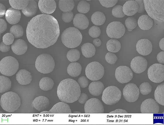 aluminum nitride granule SEM