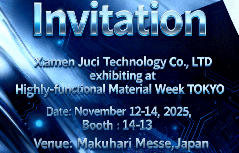 Juci wird demnächst auf der 16. Highly-functional Material Week in Tokio ausstellen