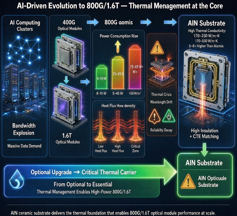 AlN-Substrate: Thermische Basis für 800G/1,6T-Module